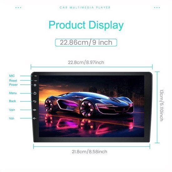 Android 15 Autoradio – Double DIN Radio, Corvance B.V., Verzenden, Nieuw, Corvancebol@gmail.com