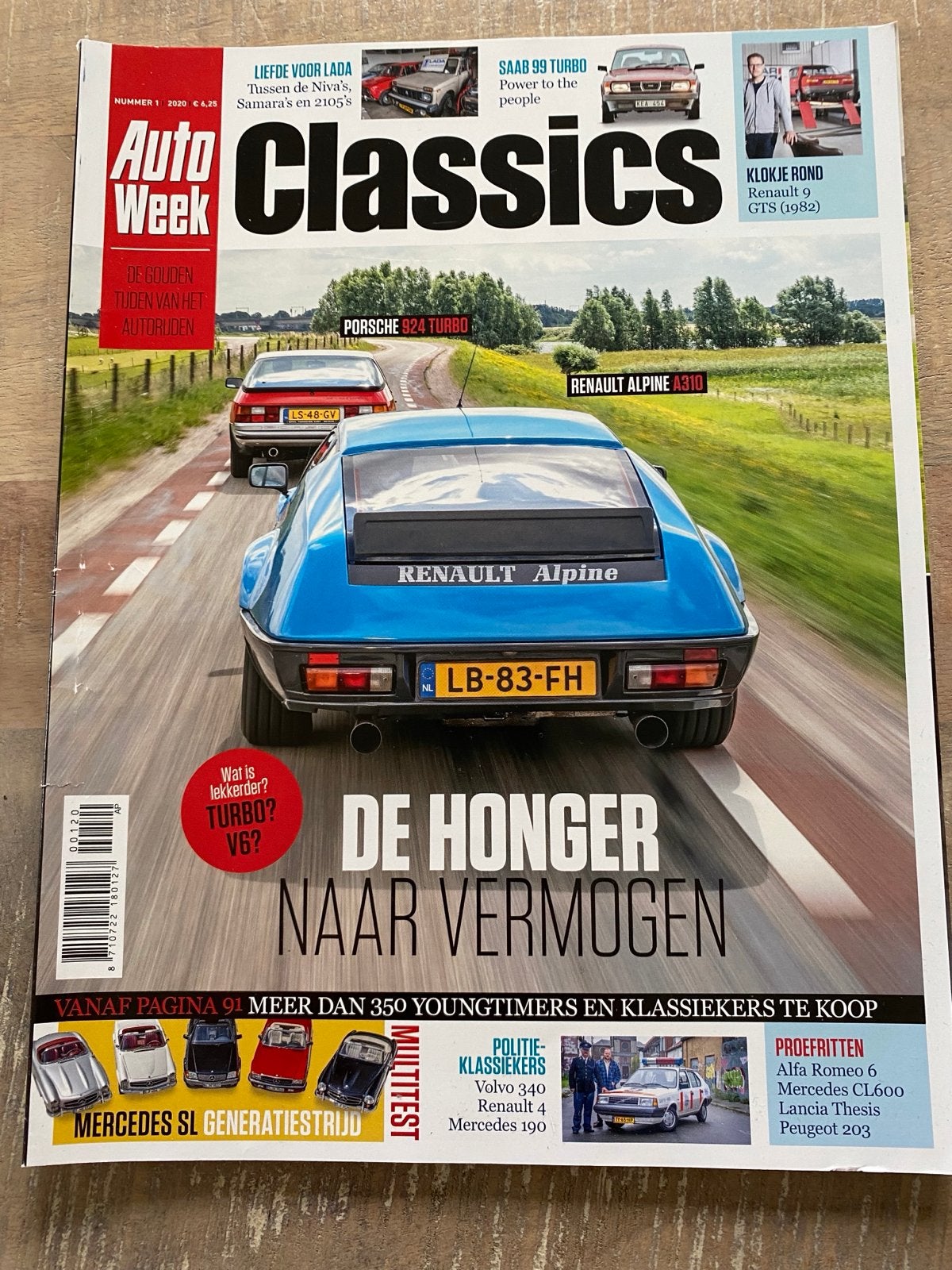 AutoWeek Classics Renault Alpine Porsche 924 Turbo 1 2020, Boeken, Auto's | Folders en Tijdschriften, Ophalen of Verzenden, Gelezen
