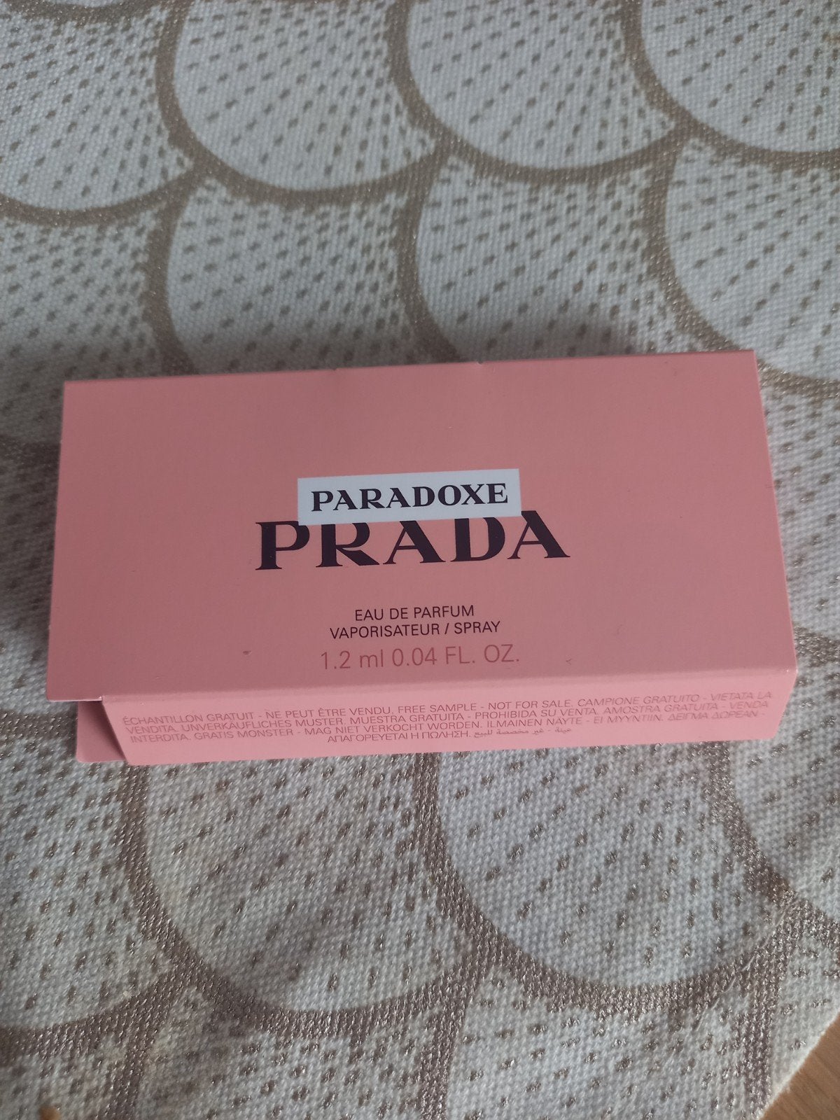 Proefje Prada Paradoxe, Sieraden, Tassen en Uiterlijk, Ophalen of Verzenden, Nieuw