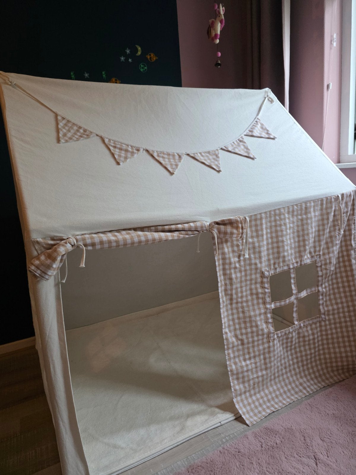 katoenen speeltent / speelhuisje, Kinderen en Baby's, Speelgoed | Speeltenten, Ophalen