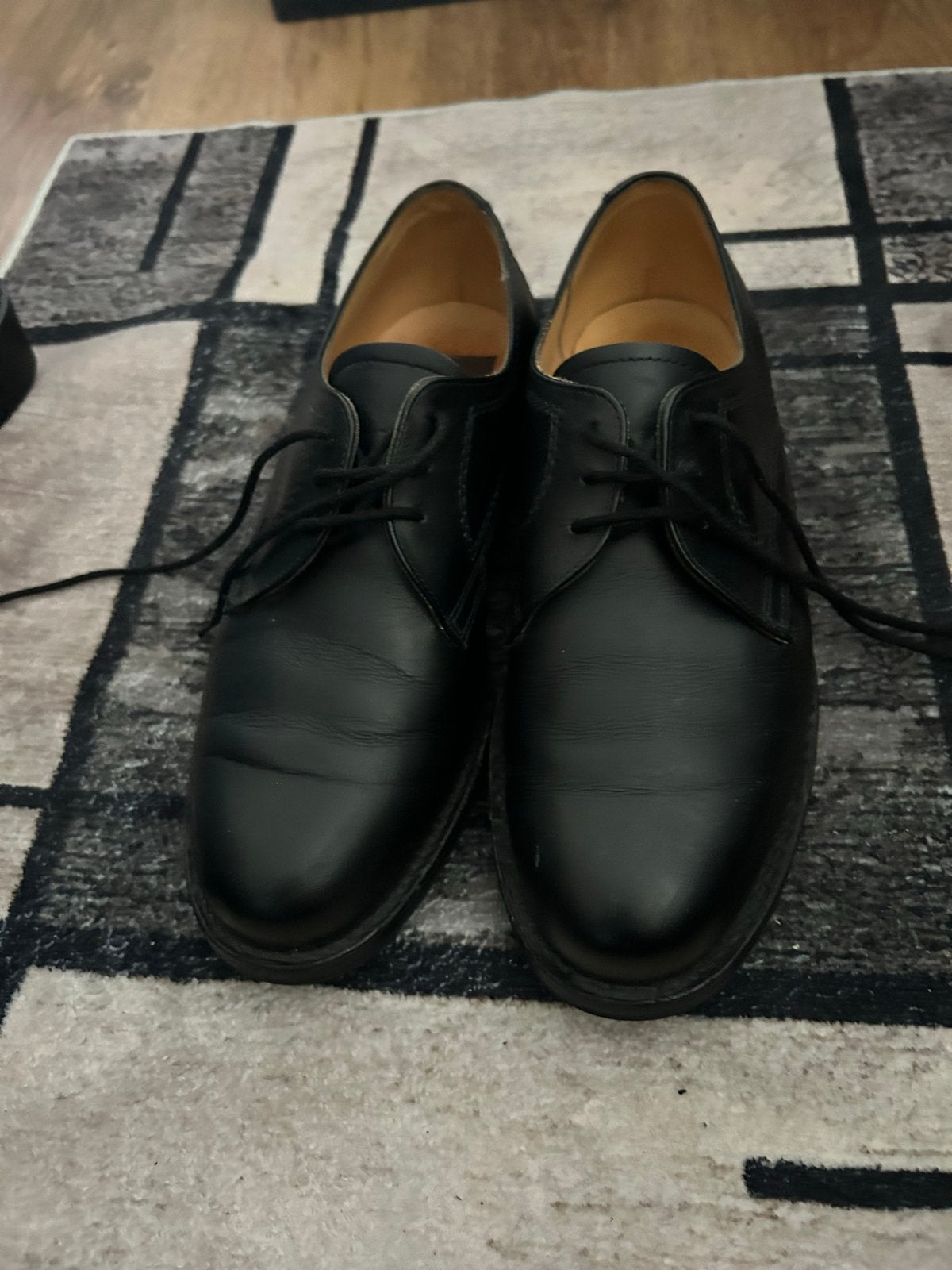 Gerba Zwarte Leren Veterschoenen - Handgemaakt, Ophalen of Verzenden, Gedragen, Zwart, Veterschoenen