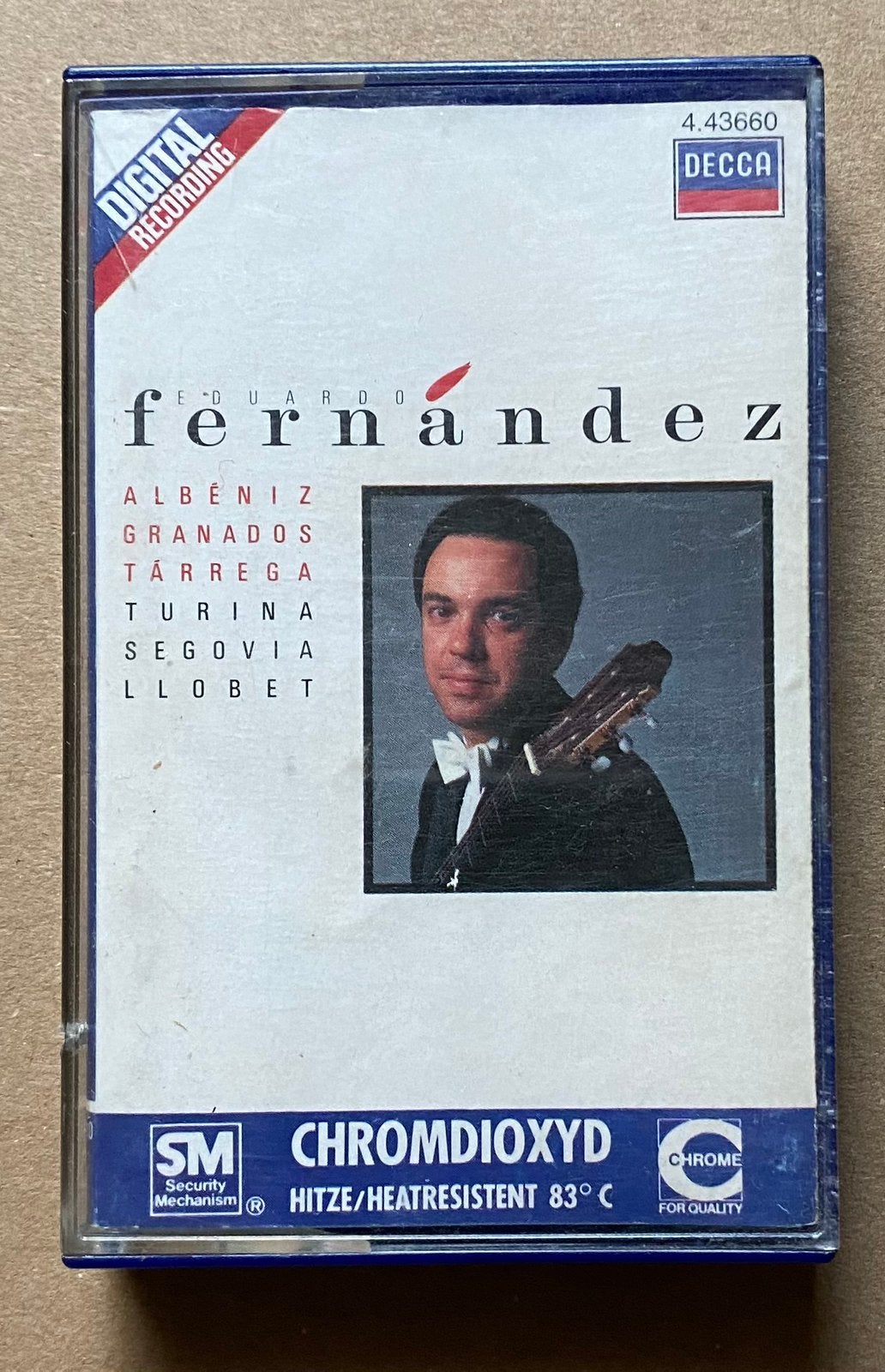 CASSETTE EDUARDO FERNÁNDEZ - Albéniz, Segovia, etc ( 1987 ), Cd's en Dvd's, Cassettebandjes, Gebruikt, Verzenden, Klassiek, 1 bandje