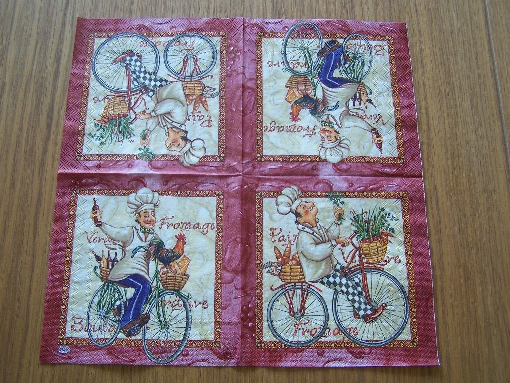 Servetten per stuk nr.5 (KOK), Nieuw, Meerkleurig, Ophalen of Verzenden, Papier of Karton