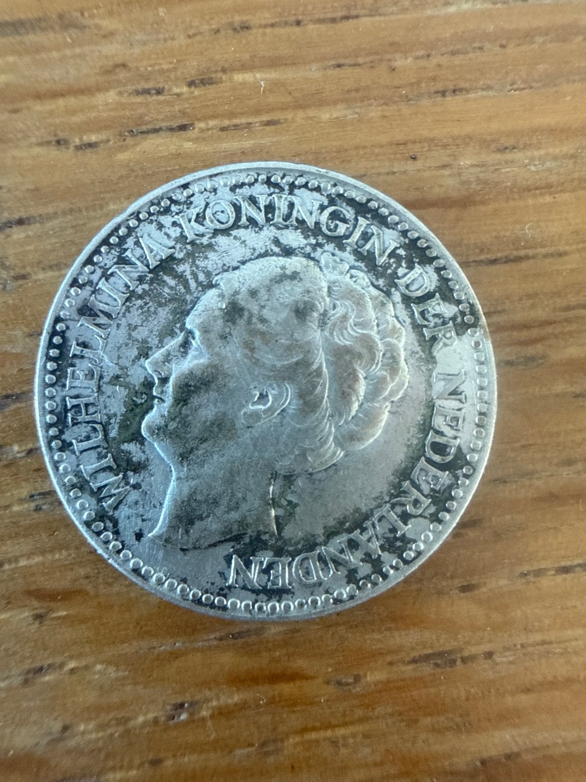 Zilveren halve gulden 1928 - Koningin Wilhelmina, Postzegels en Munten, Munten | Nederland, ½ gulden, Zilver, Ophalen of Verzenden