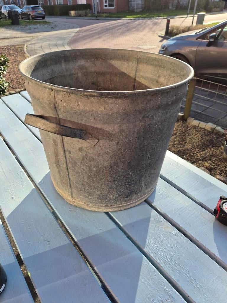 Decoratie pan, Tuin en Terras, Bloembakken en Plantenbakken, Ophalen, Rond, Hout, Minder dan 30 cm