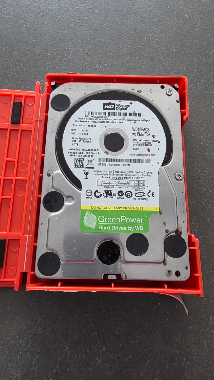 1TB HDD interne harde schijf, Computers en Software, Intern, Gebruikt, Desktop, 1 TB