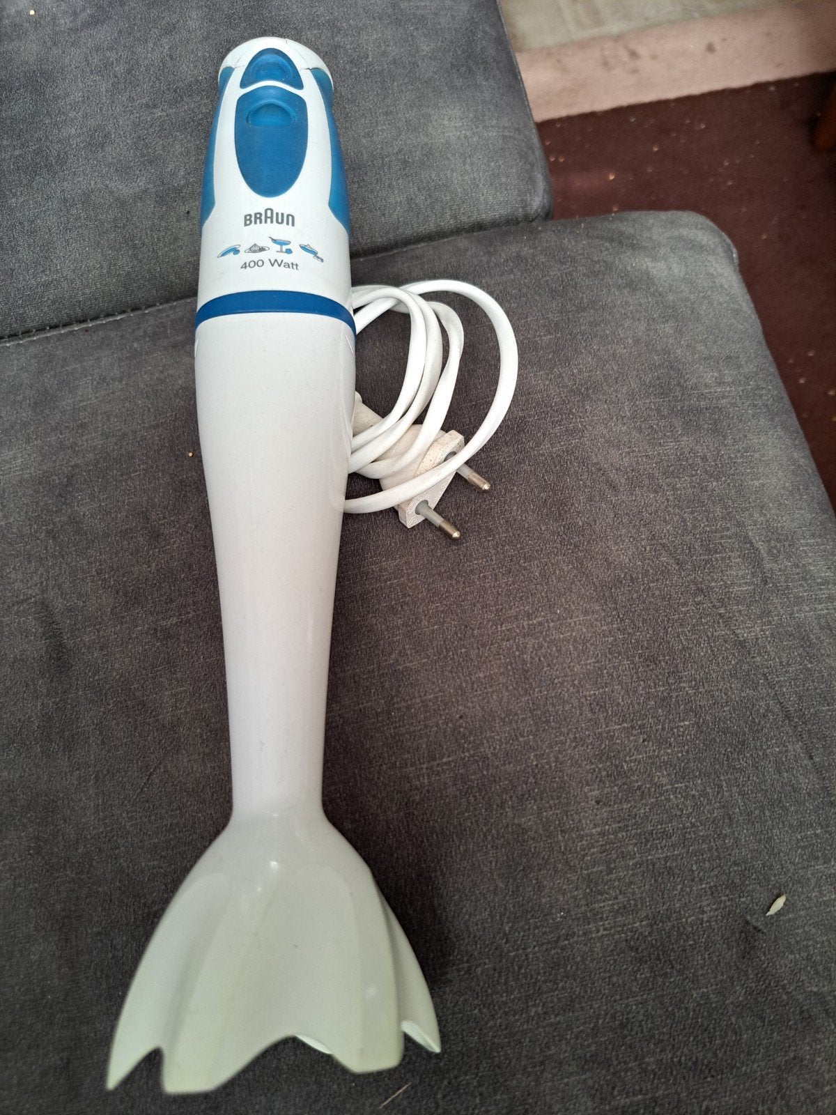 Braun staafmixer 400 Watt - Gebruikt, Witgoed en Apparatuur, Ophalen, Gebruikt, Blender