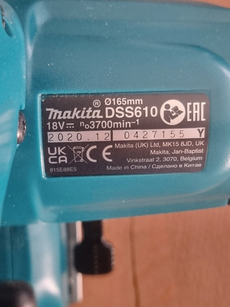 Makita DSS610 Cirkelzaag, Doe-het-zelf en Verbouw, Gereedschap | Zaagmachines, Cirkelzaag, Ophalen of Verzenden, Zo goed als nieuw