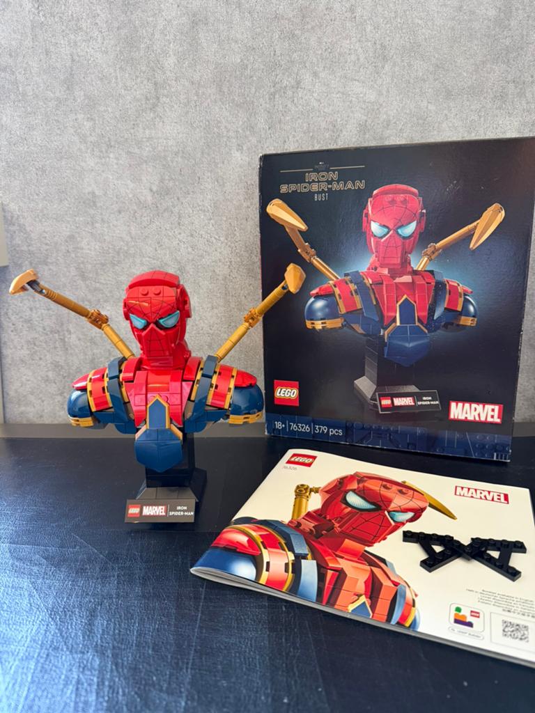 Lego 76326 Marvel Iron Spider-Man Bust, Kinderen en Baby's, Speelgoed | Duplo en Lego, Marvel, Lego, Ophalen of Verzenden, Zo goed als nieuw