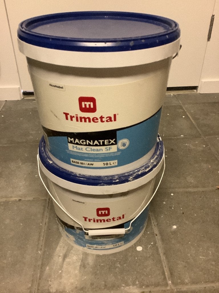 Afneembare muurverf Trimetal  magnatex Kleur Down 242, Ophalen, Overige kleuren, 10 tot 15 liter, Verf