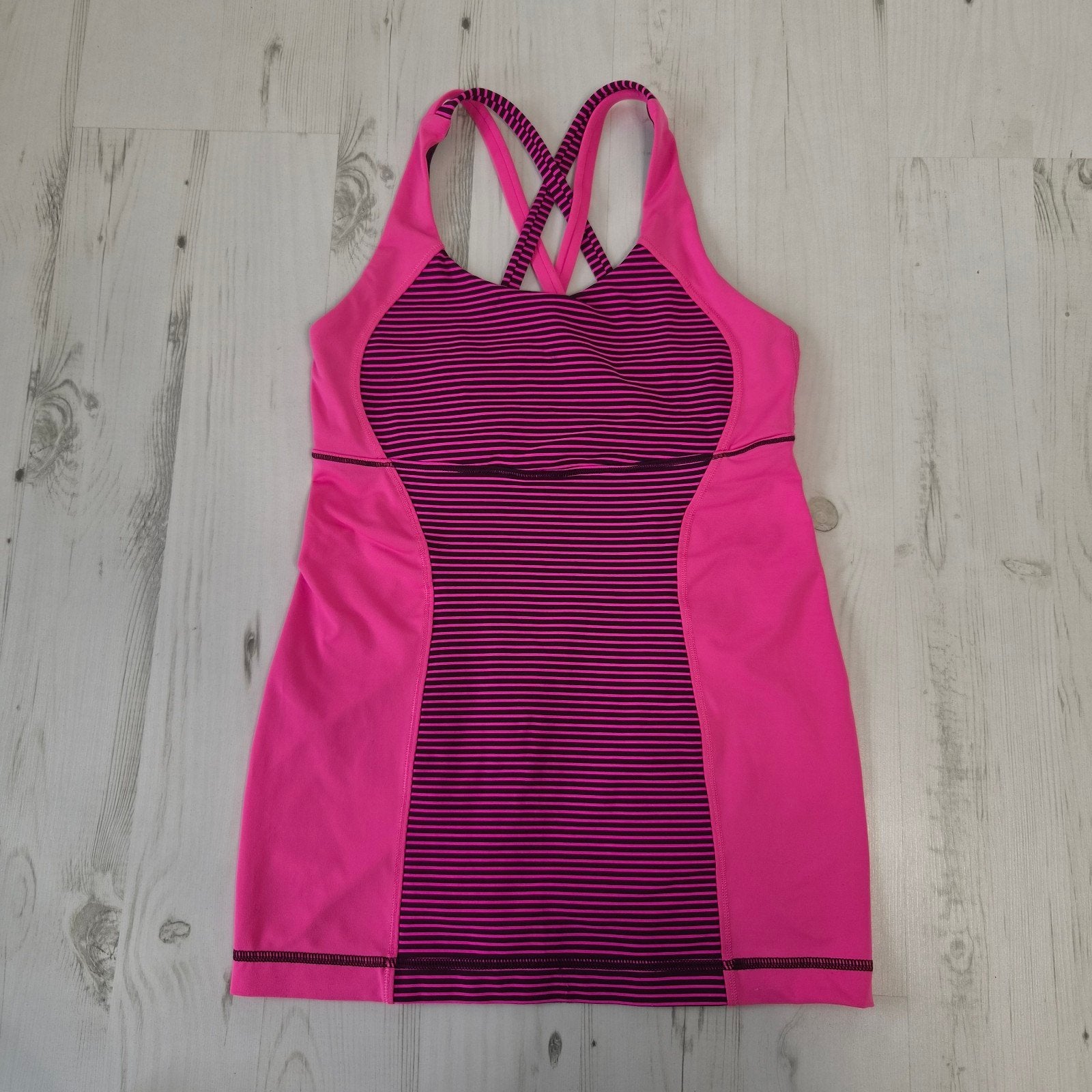 Lululemon tank top S met ingebouwde bh roze paars, Kleding | Dames, Ophalen of Verzenden, Roze, Maat 36 (S), Lululemon