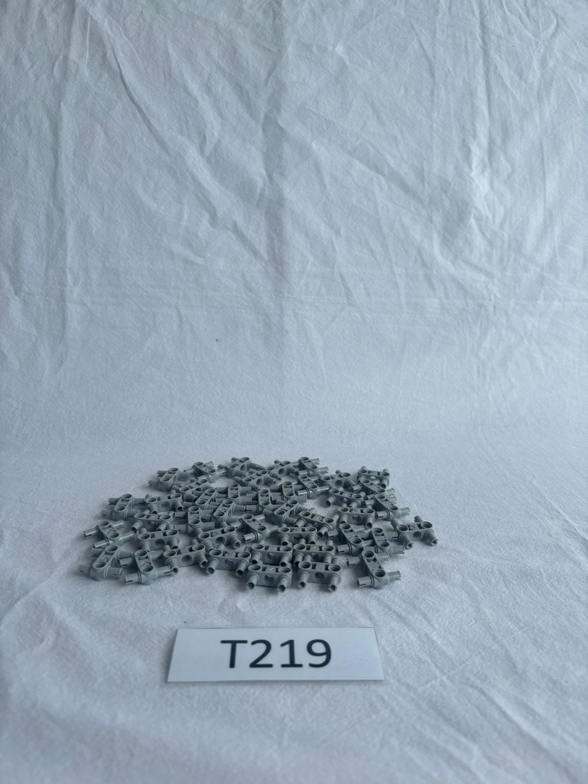 Lego Technic connector 3L met 4 pina lichtgrijs - T219, Lego, Lego, Lego, Ophalen of Verzenden