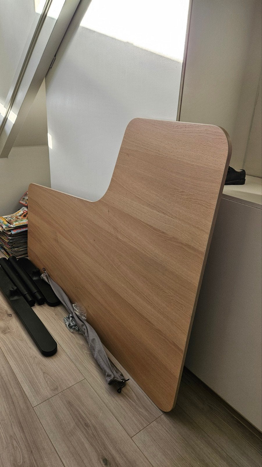 Bureau ikea Bekant hoek links, Ophalen, 160 cm, Gebruikt, Hoekbureau