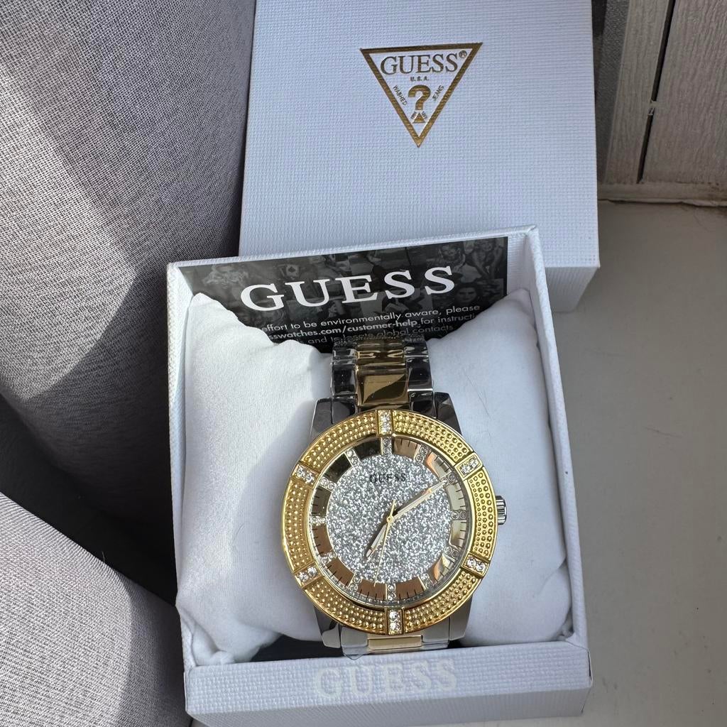 Nieuw Guess horloge in verpakking, Sieraden, Tassen en Uiterlijk, Horloges | Dames, Staal, Staal, Guess, Polshorloge