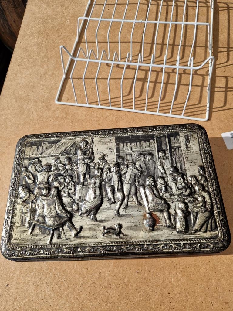 OUD BLIK BROCANTE TENIERS, Verzamelen, Blikken, Ophalen of Verzenden