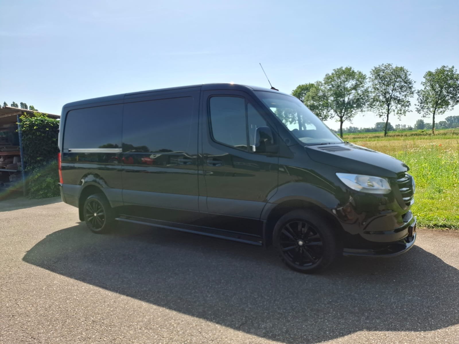 Mercedes-Benz Sprinter 2.1 CDI 120KW 2018 Zwart, Auto's, 2241 kg, 4 cilinders, Mercedes-Benz, Bedrijf