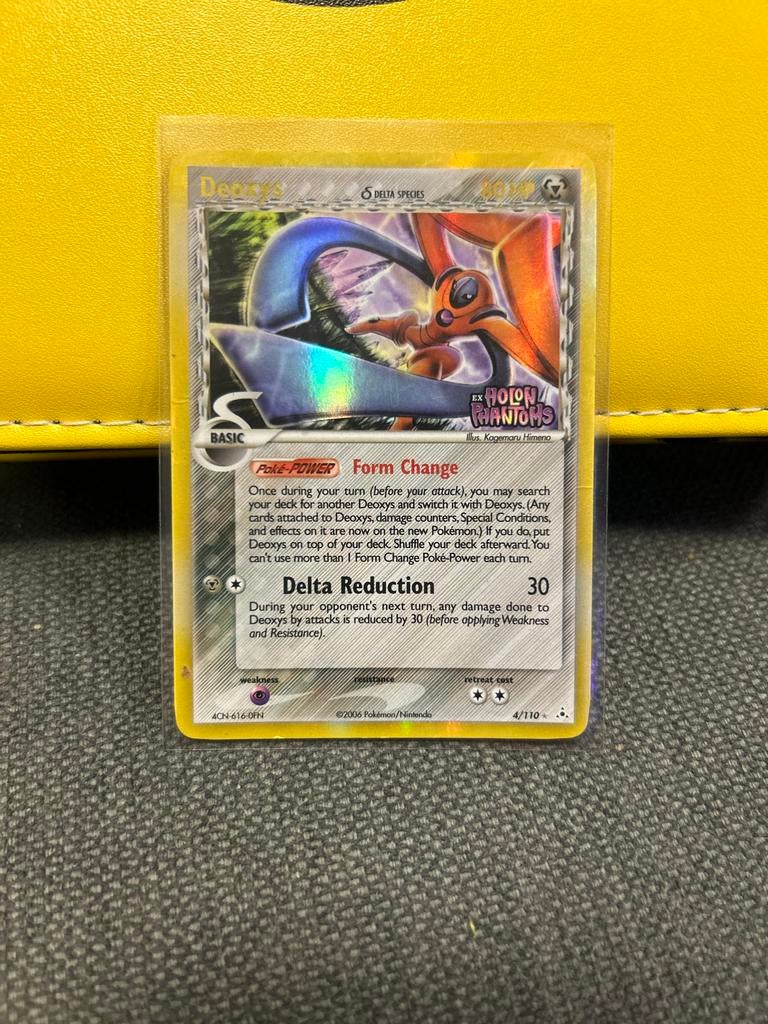 Deoxys 4/110  Holo Pokémon Kaart, Ophalen of Verzenden, Gebruikt, Losse kaart, Foil