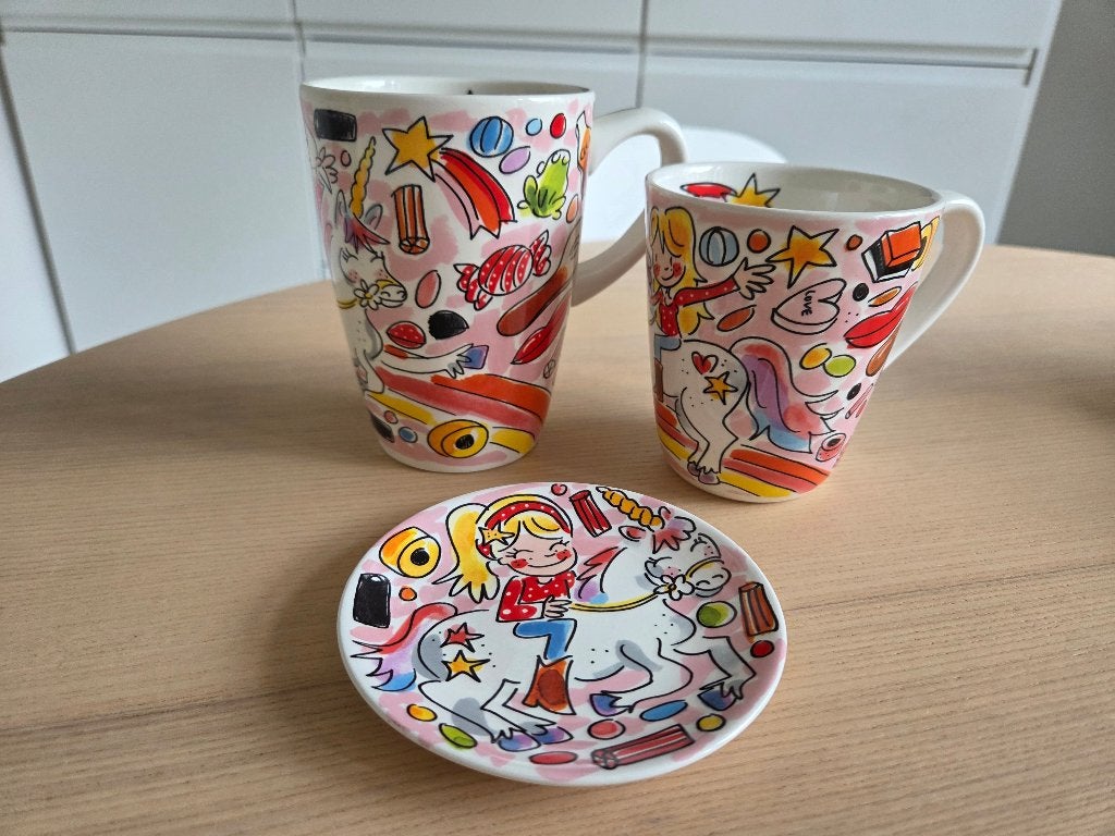 Blond Amsterdam Unicorn, Huis en Inrichting, Keuken | Servies, Ophalen, Zo goed als nieuw, Kop(pen) en/of Schotel(s), Aardewerk