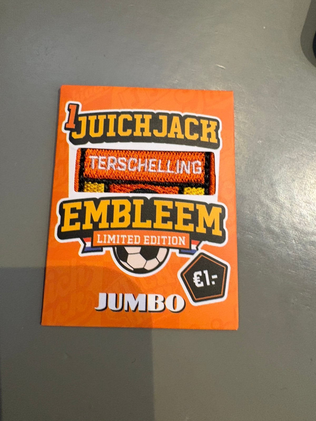 Juichjack embleem Jumbo, Ophalen of Verzenden, Winkel, Super of Benzinepomp, Zegels, Bonnen of Punten