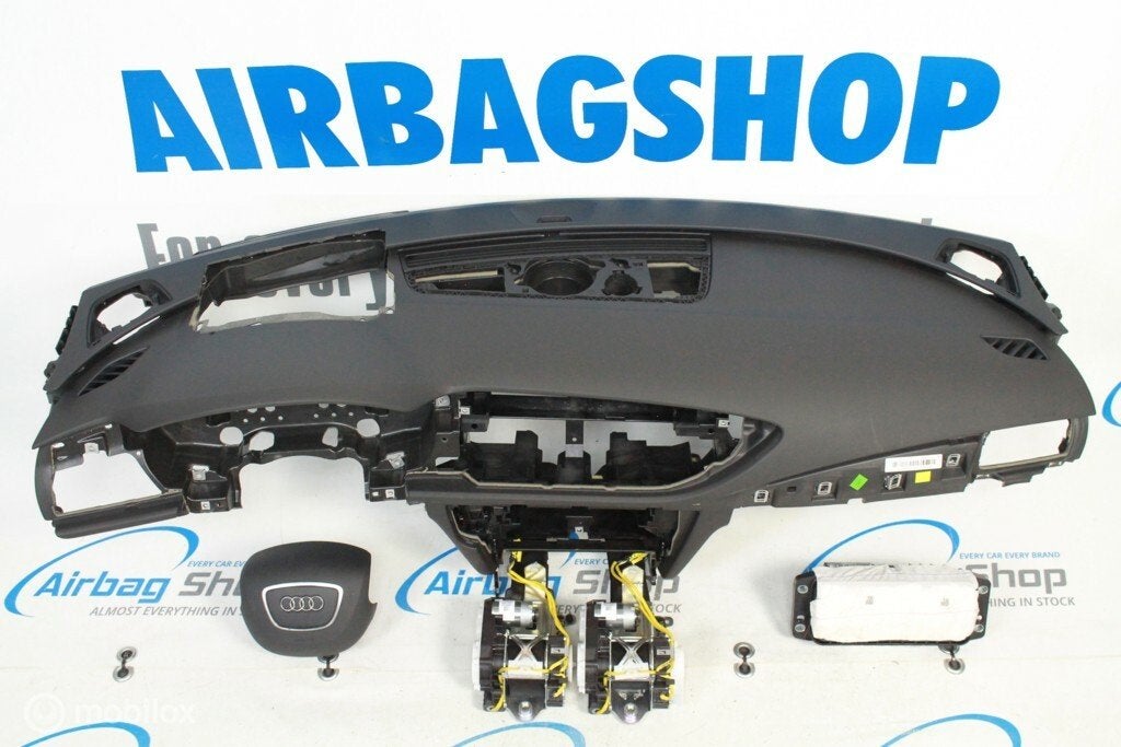 Airbag set - Dashboard 4 spaak HUD zwart Audi A7 4G, Gebruikt, Ophalen of Verzenden