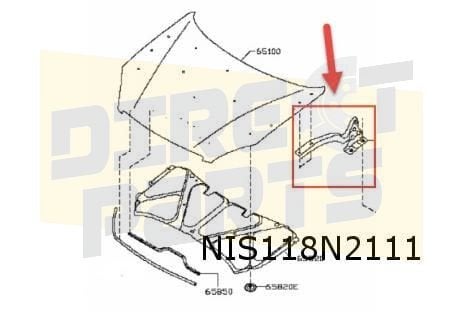 Nissan Qashqai Motorkapscharnier Links Origineel! 654014EA0A, -, -, Nieuw, Ophalen of Verzenden