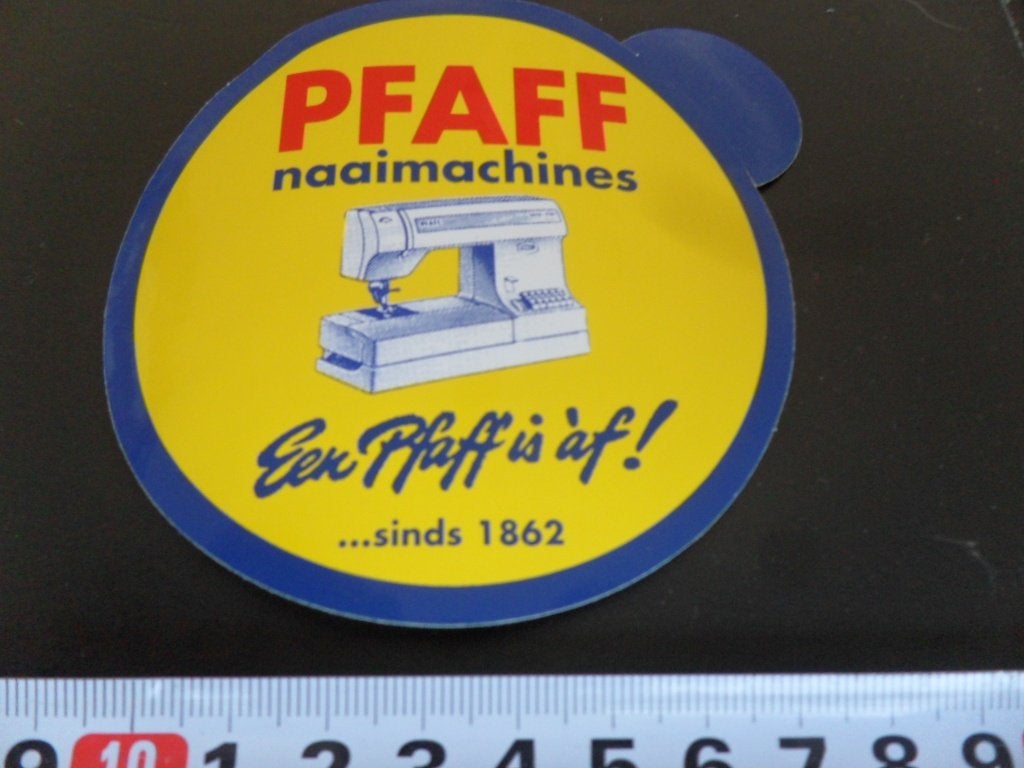 sticker PFAFF naaimachines  Een Pfaff is àf !   sinds 1862 *, Ophalen of Verzenden, Zo goed als nieuw
