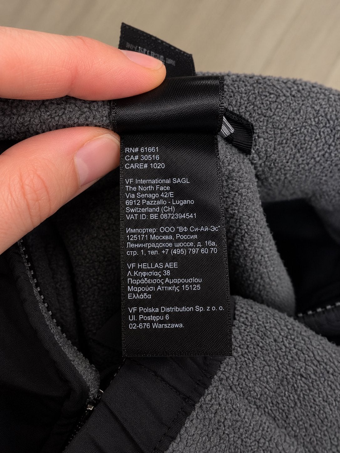 The North Face Denali Fleece Vest Grijs/Zwart Kindermaat M, Verzenden, Gebruikt, Jongen of Meisje, Trui of Vest