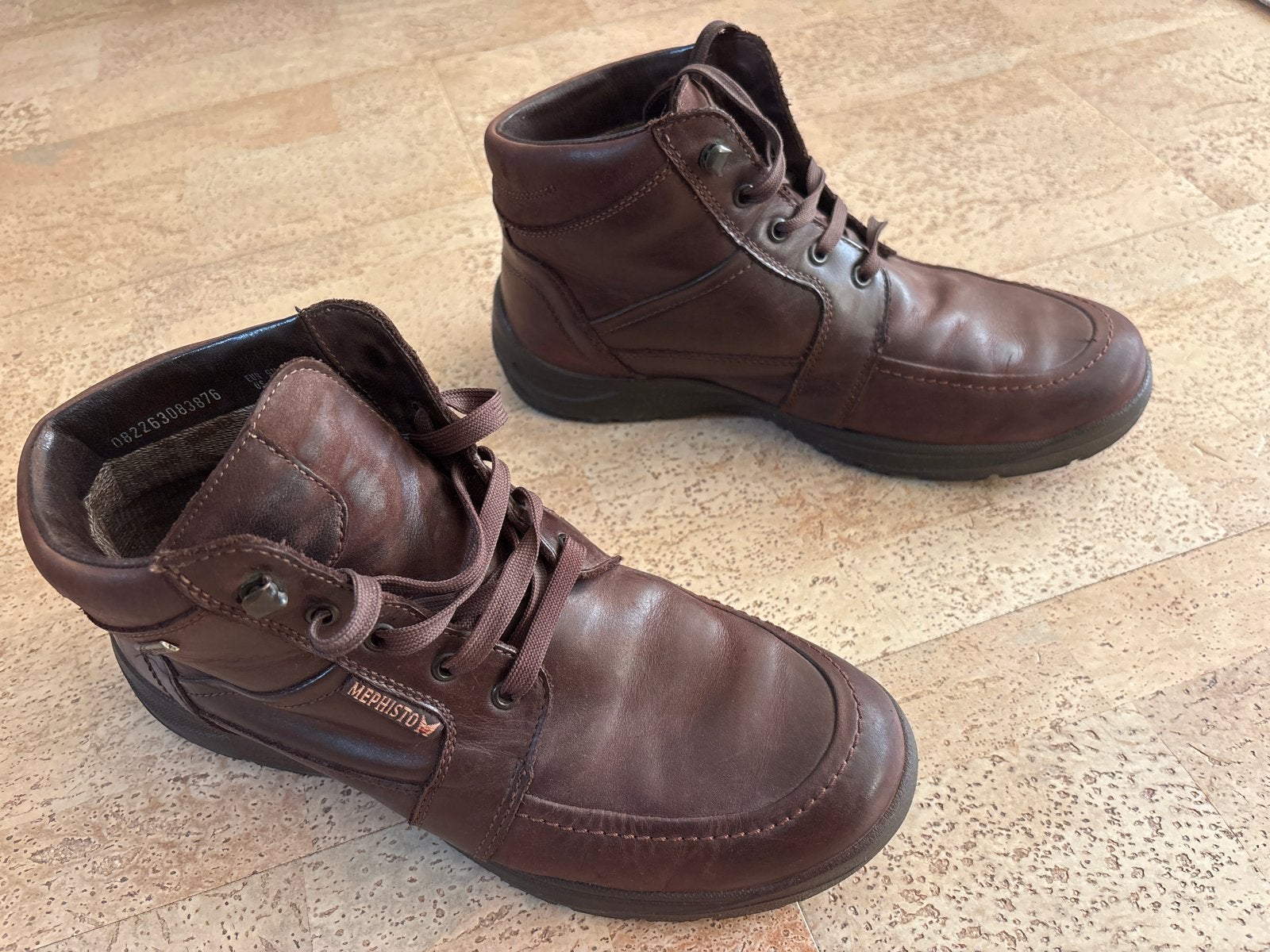 Mephisto Gore-Tex Heren Boots - Bruin Leer mt 43, Kleding | Heren, Schoenen, Zo goed als nieuw, Boots, Bruin, Ophalen of Verzenden