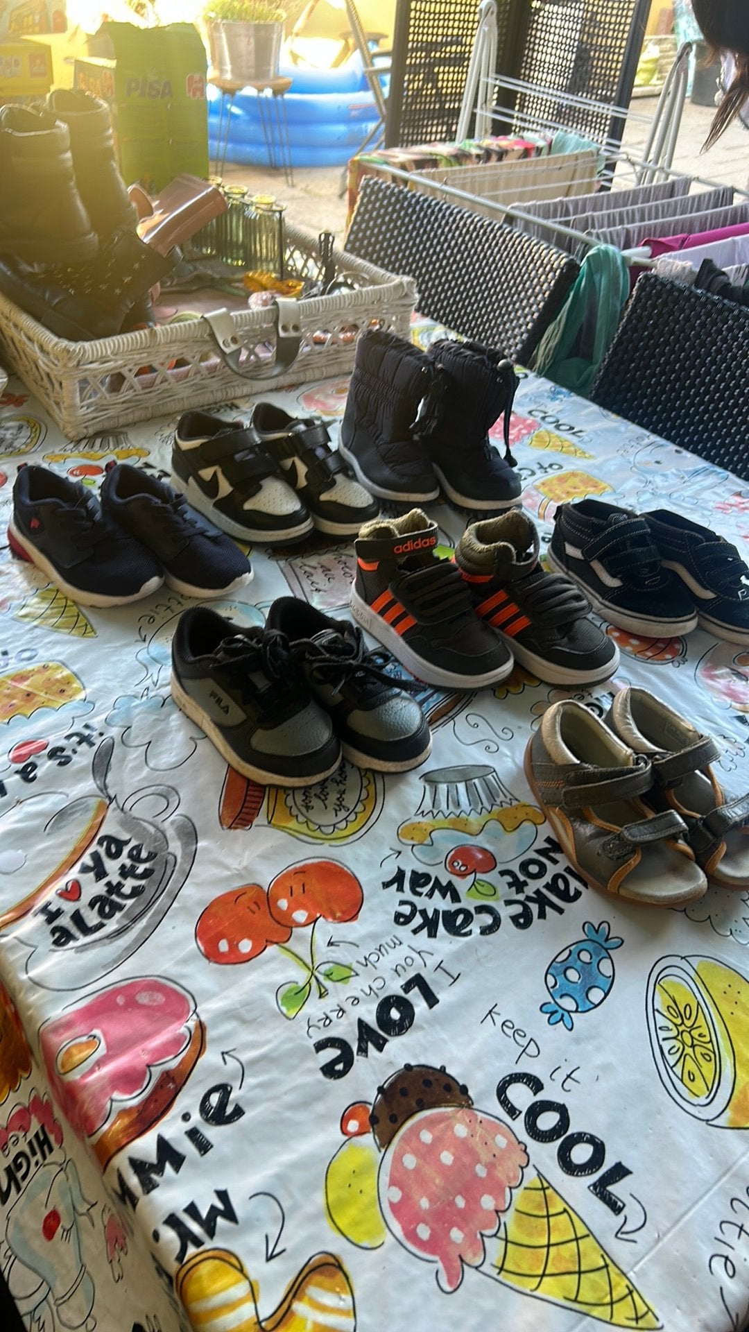 Pakket kinderschoenen maat 25tm27 nike fila adidas vans, Ophalen of Verzenden, Zo goed als nieuw, Jongen of Meisje, Schoenen