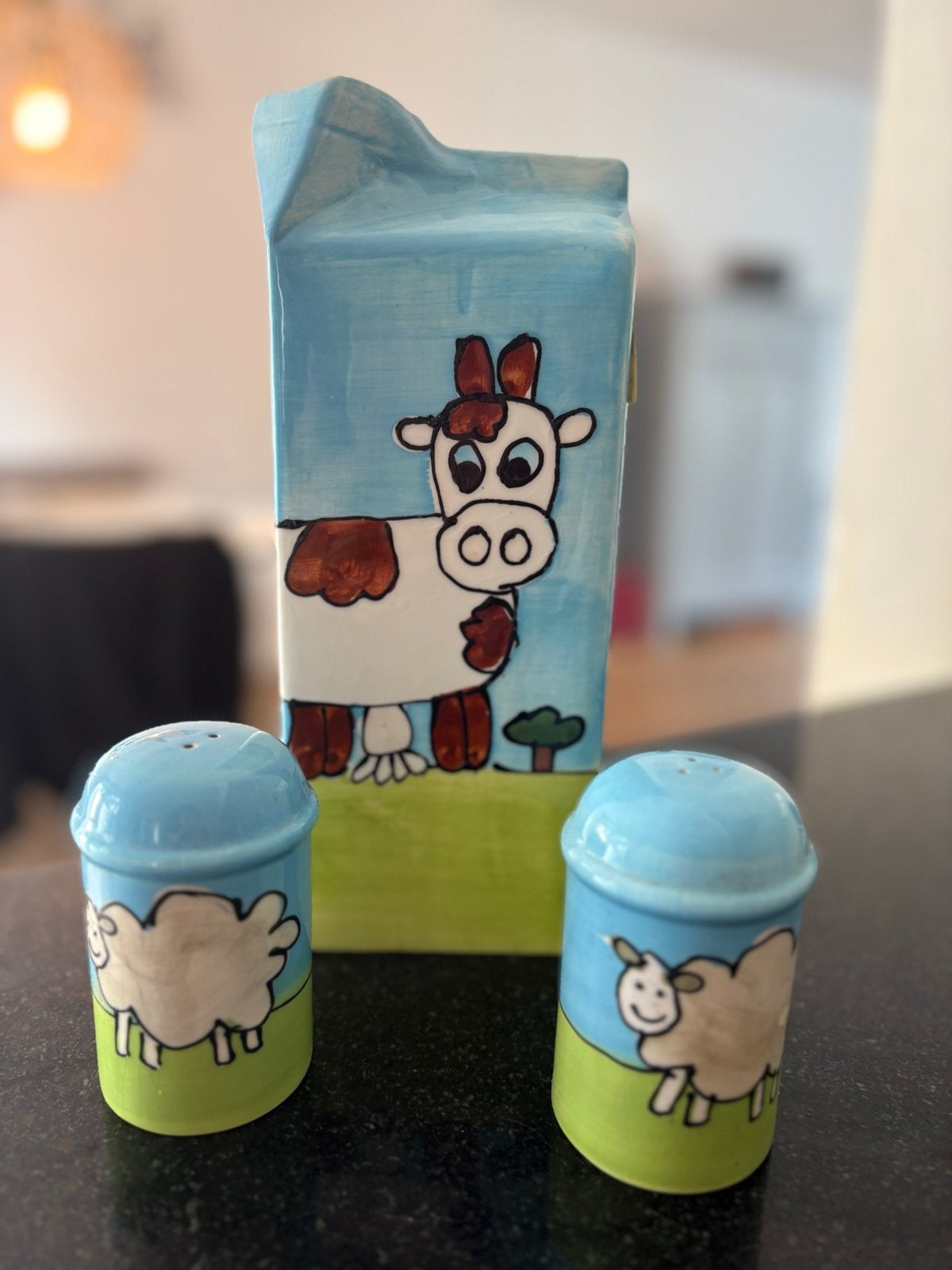 Een kado met ern boodschap Keramieken set, Ophalen of Verzenden