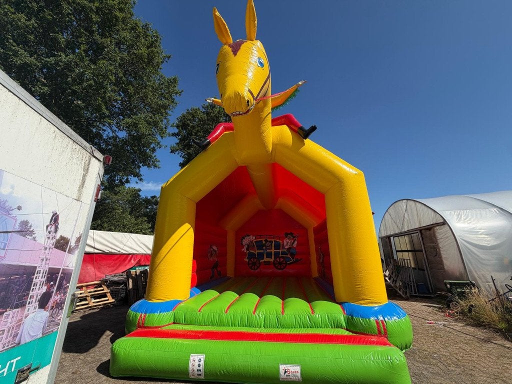 Groot springkussen cowboy op paard te koop, Ophalen, Nieuw, Overige