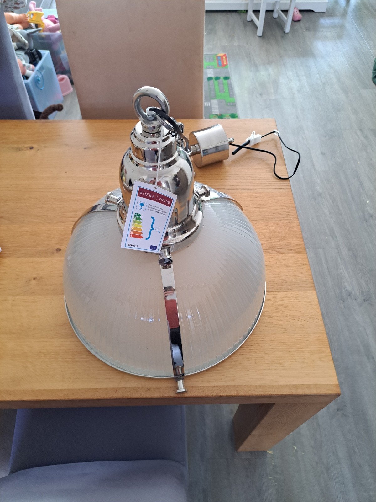Rofra Home Aluminium Hanglamp met Glas - Nieuw, Huis en Inrichting, Ophalen, Nieuw, Glas