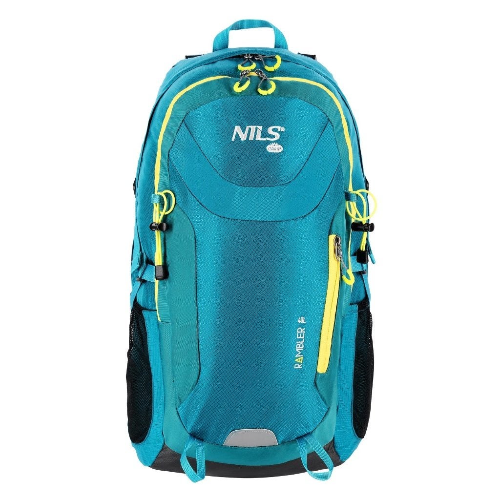 NILS CAMP Backpack Tourist Rambler 40 liter Blauw+ regenhoes, Sport en Fitness, Info@outdoorensport.nl, Poland 41 - 807 Zabrze Pyskowicka 17