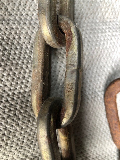 Ketting voor kettingslot , lengte 128 cm . prijs 15 euro ., Motoren, Ophalen of Verzenden, Gebruikt