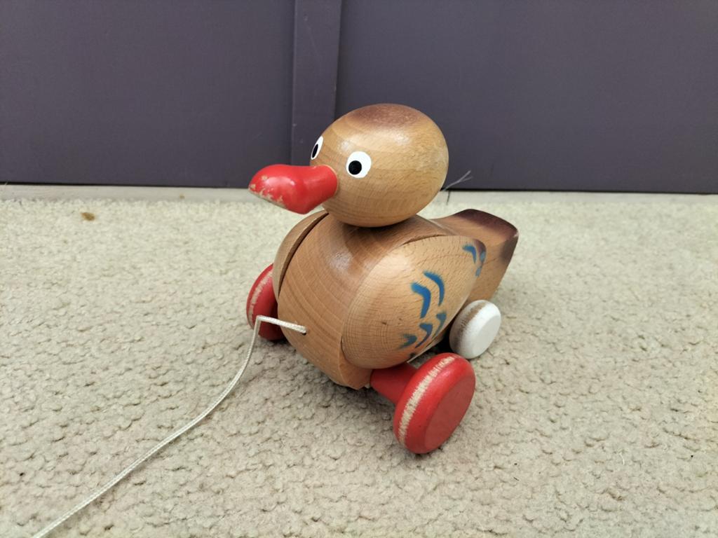 Houten trui eend, Kinderen en Baby's, Speelgoed | Houten speelgoed, Ophalen of Verzenden