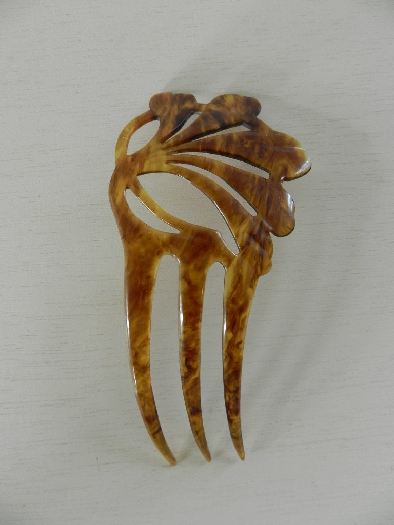 Antieke celuloid haarkam/haar speld Art Nouveau, Antiek en Kunst, Ophalen of Verzenden