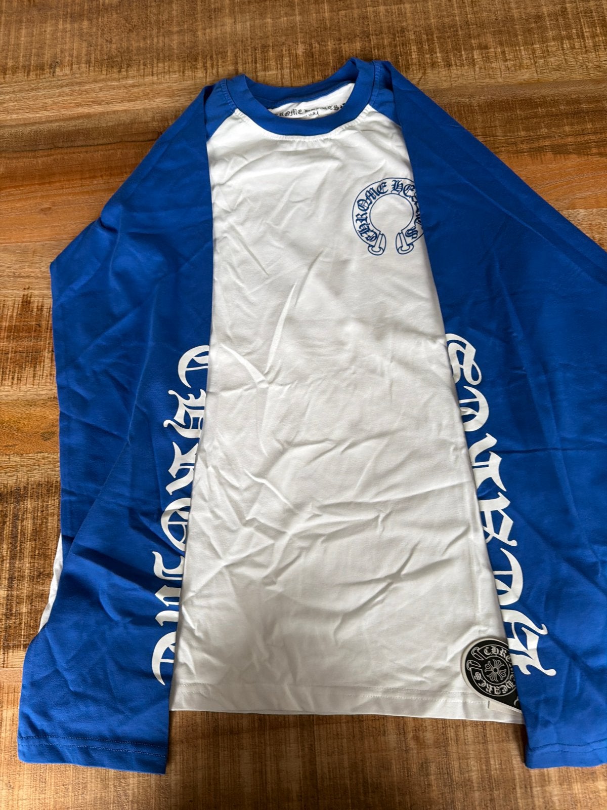 Chrome Hearts Blauwe Longsleeve Maat M, Kleding | Heren, Ophalen of Verzenden, Maat 48/50 (M), Blauw