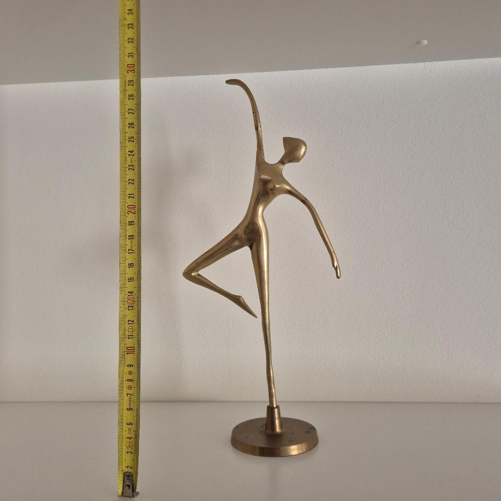 Prachtige Vintage massief Messing Ballerina, Ophalen of Verzenden, Koper