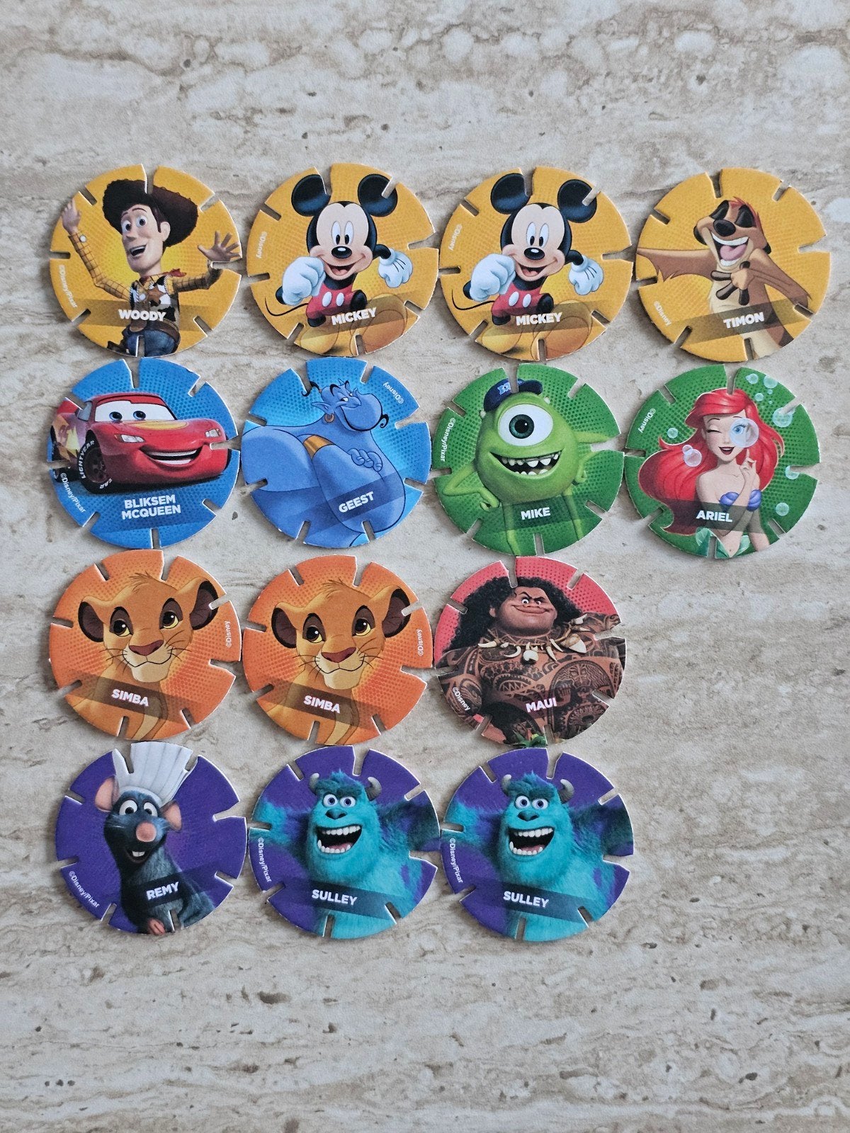 14 Disney Diskeyz Albert Heijn - Diverse Figuren, Ophalen of Verzenden, Mickey Mouse, Nieuw, Overige typen