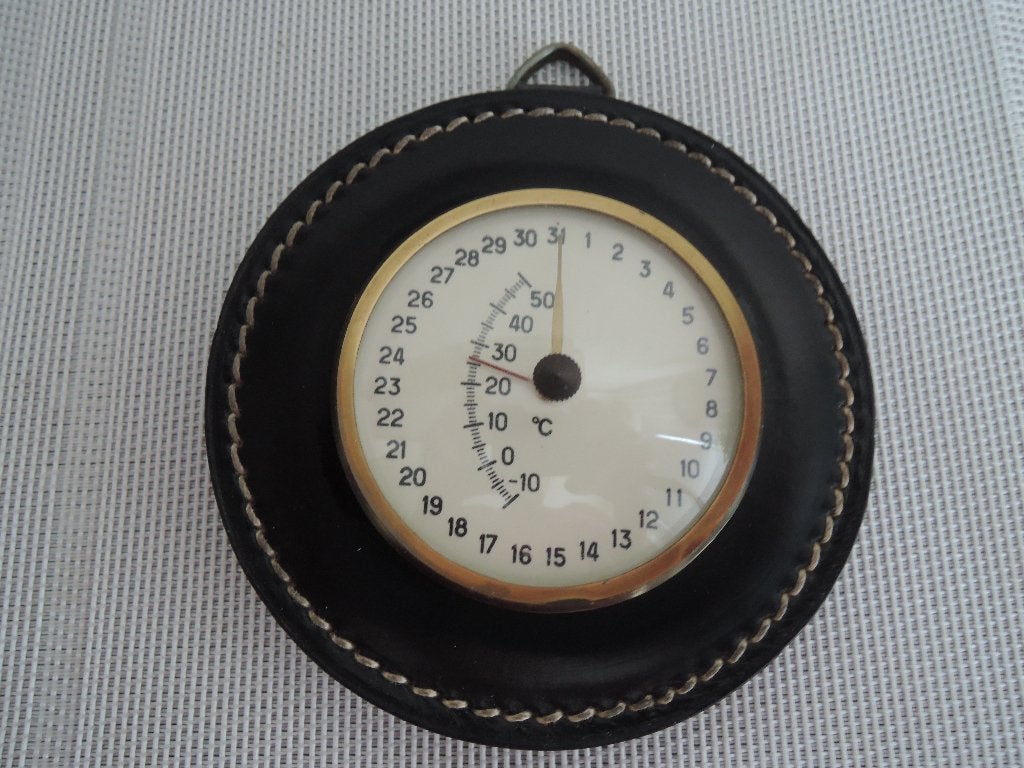 Ouderwetse thermometer en dagkalender, Huis en Inrichting, Binnenthermometer, Ophalen of Verzenden, Zo goed als nieuw