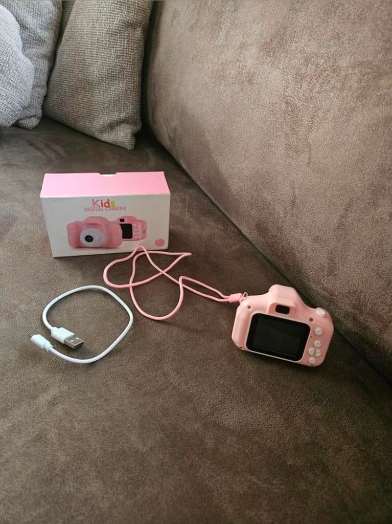 Roze digitale camera voor kinderen, Audio, Tv en Foto, Fotocamera's Digitaal, Ophalen, Refurbished