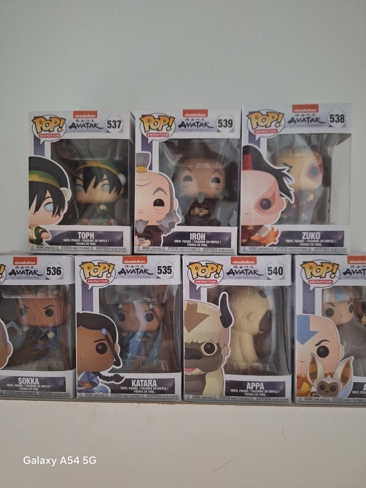 Avatar: The Last Airbender Funko Pop! Set (7 stuks), Ophalen, Nieuw
