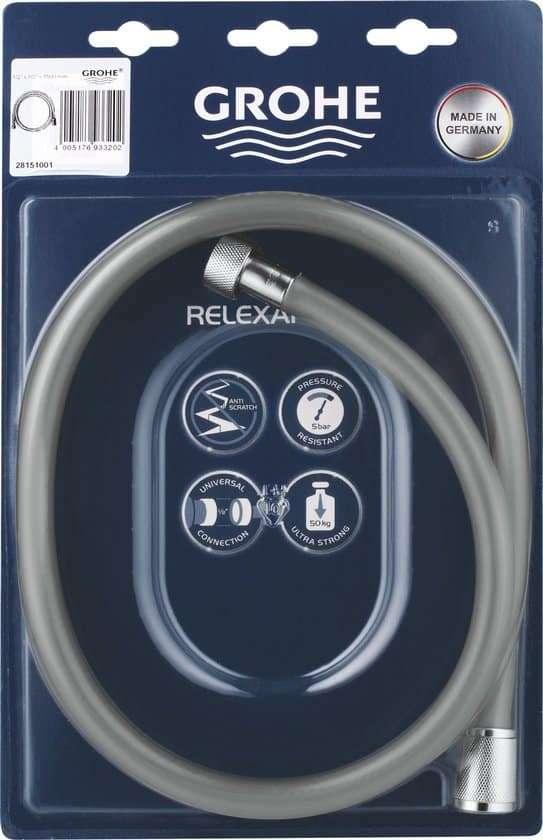 GROHE RelexaFlex doucheslang – 150 cm – Chroom, Ophalen, Nieuw, Rvs, Douche