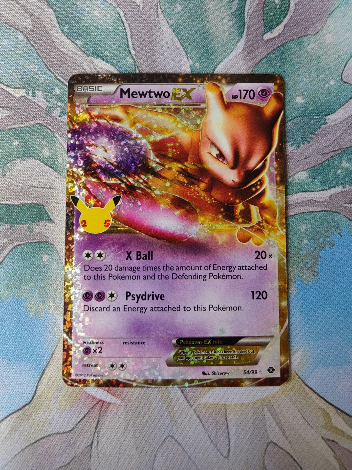Pokemon celebrations Mewtwo ex 54/99, Ophalen of Verzenden, Nieuw, Losse kaart, Foil