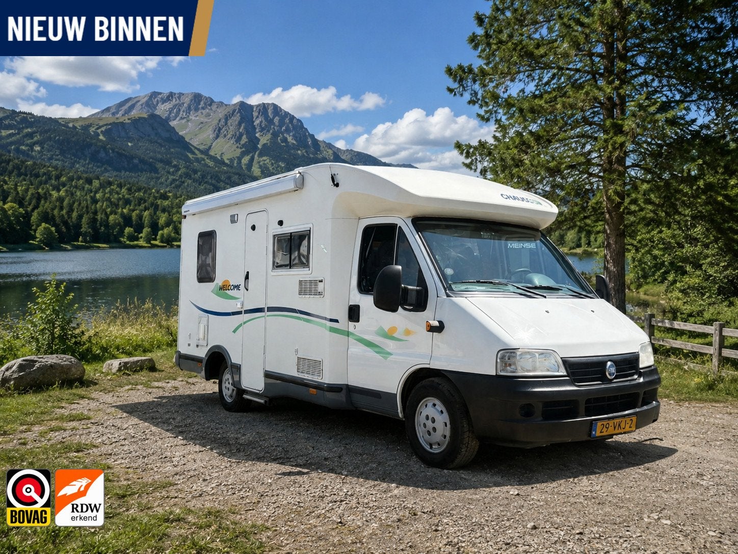 Chausson Welcome 55, Caravans en Kamperen, 6 tot 7 meter, 6 tot 7 meter, Elektrische ramen, Half-integraal