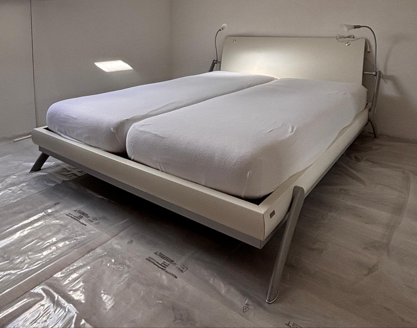 Auping bed 160x200 cm, verstelbare spiraalbodem en lampjes, Ophalen, Verstelbaar, Tweepersoons, Zo goed als nieuw