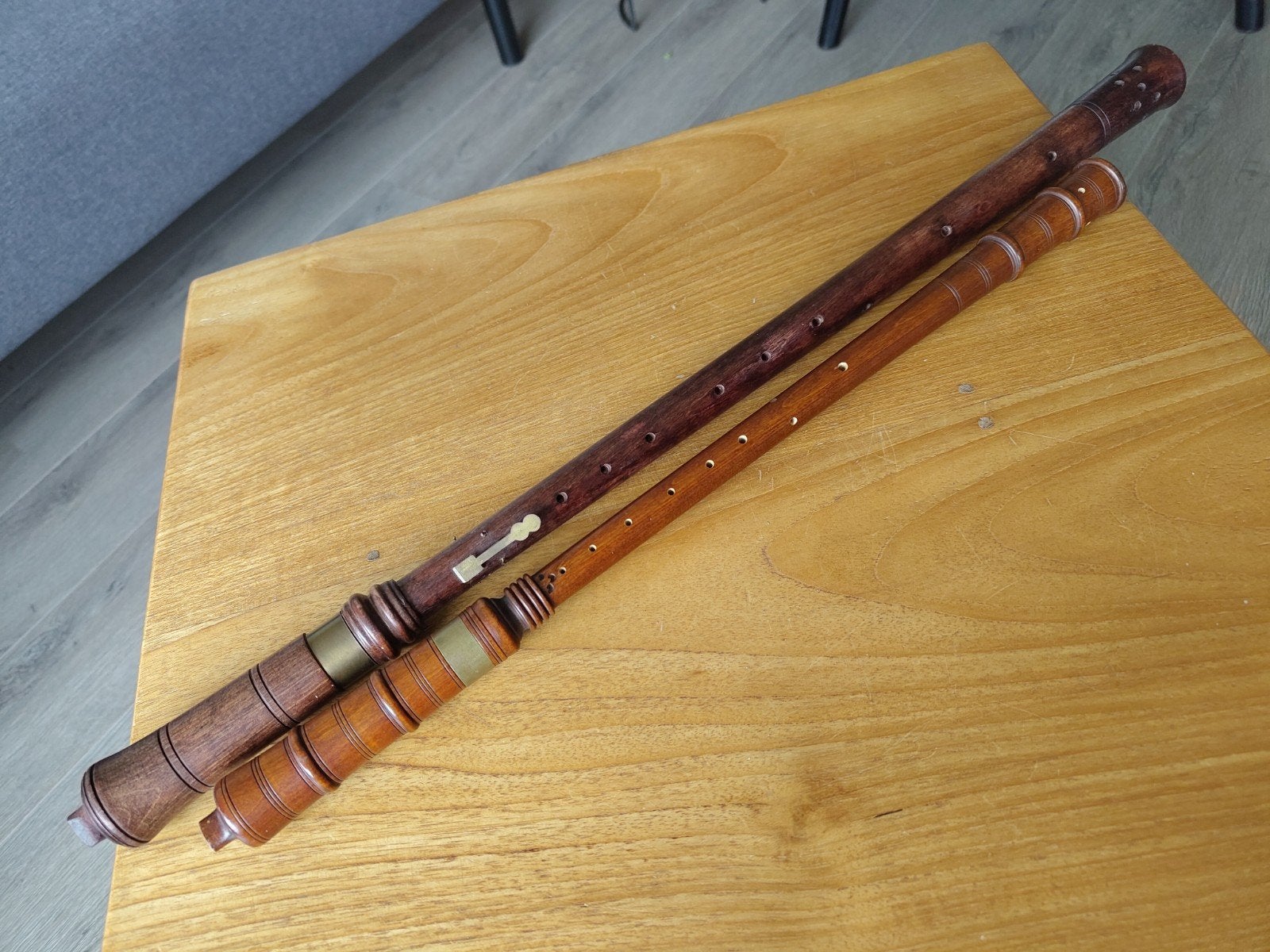Cornamuse sopraan en alt, Muziek en Instrumenten, Blaasinstrumenten | Overige, Ophalen, Gebruikt, Houtblazer