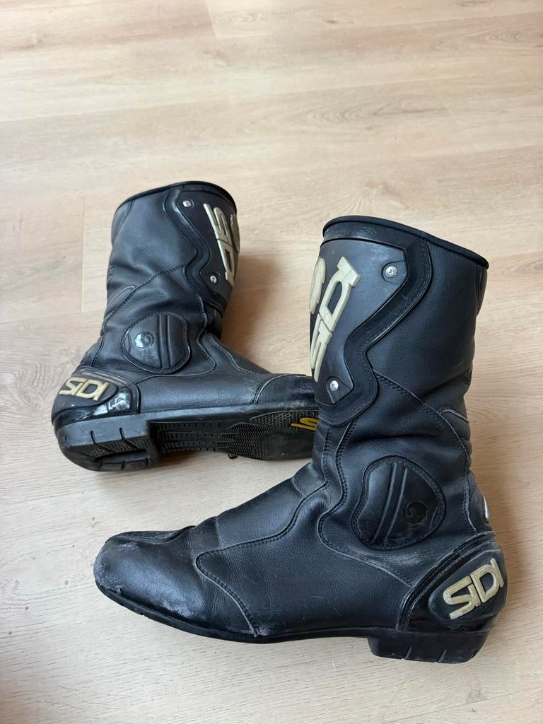 Sidi motorlaarzen - Zwart, maat 46, Motoren, Kleding | Motorkleding, Ophalen of Verzenden, Tweedehands, Heren, Laarzen