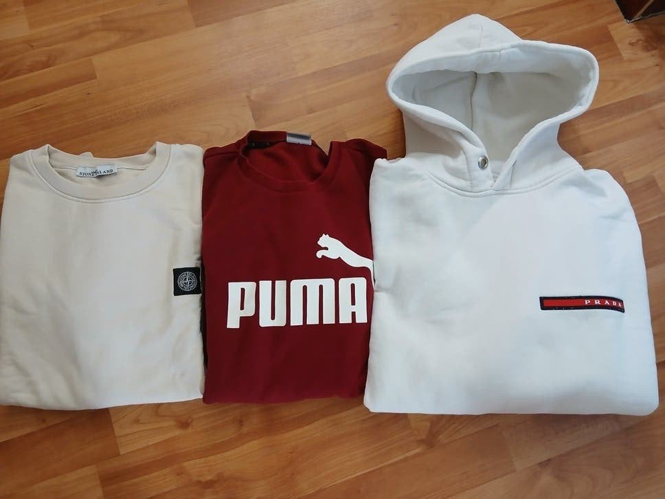 3 mooie truien - Prada, Puma, Stone Island - XL/XXL, Prada, Puma, Stone Island, Meerkleurig, Maat 56/58 (XL), Ophalen of Verzenden
