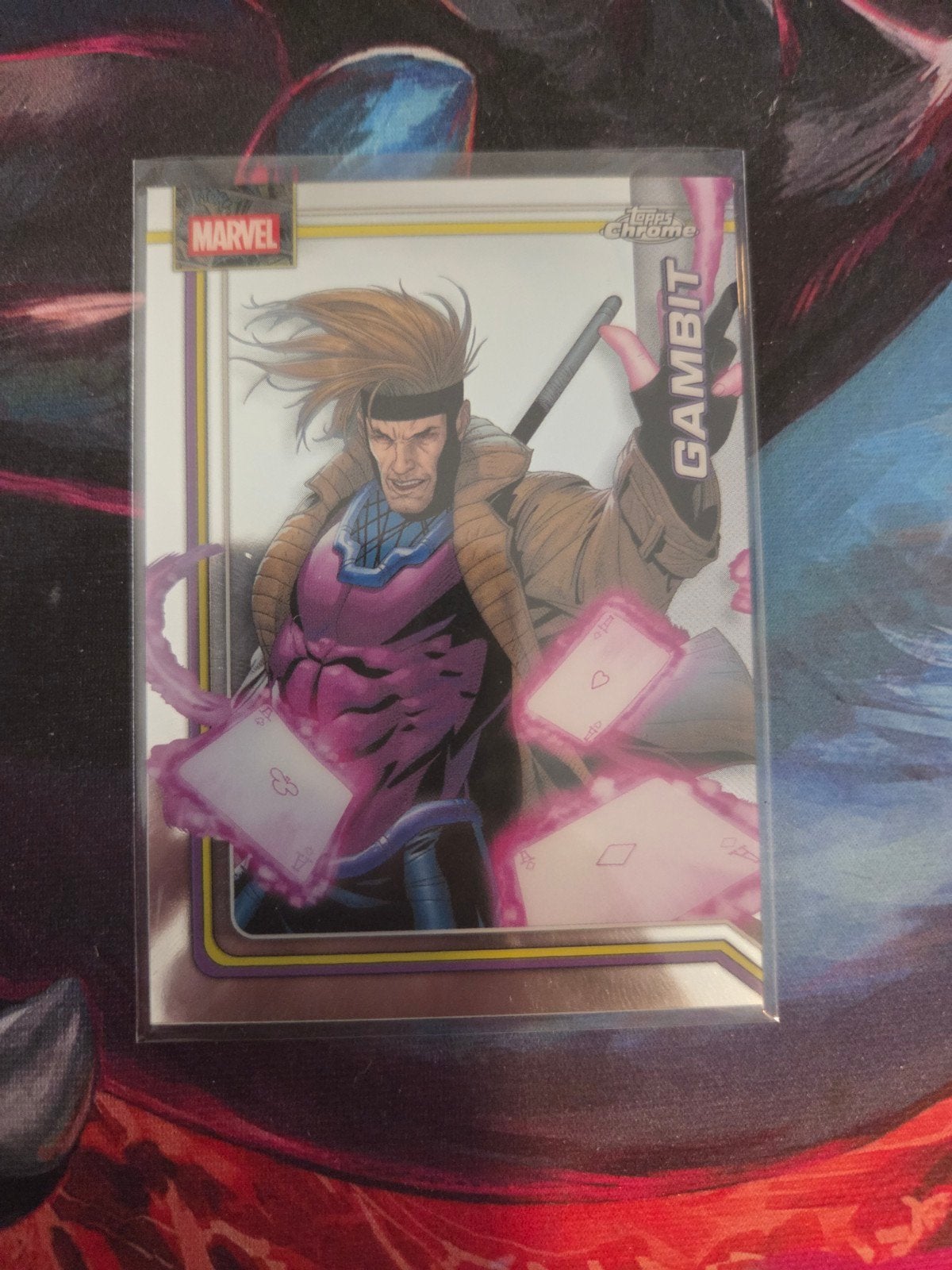 Topps Marvel Gambit Chrome Trading Card, Ophalen of Verzenden, Zo goed als nieuw